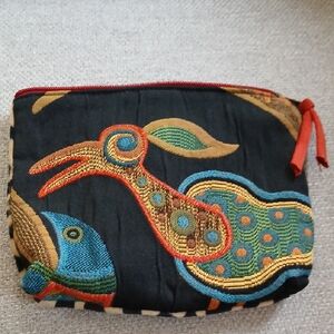 Colorful Embroidered Pouch